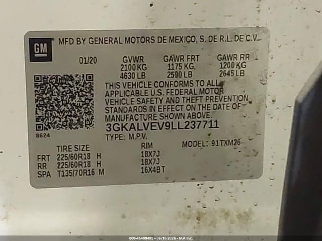 2020 GMC TERRAIN AWD SLT 9
