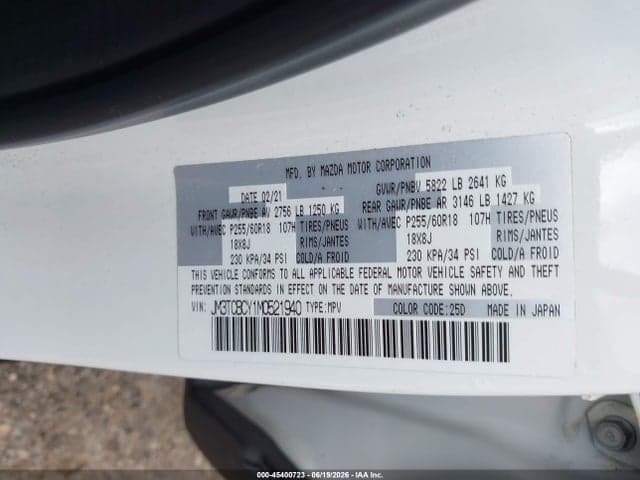 2021 MAZDA CX-9 TOURING 9
