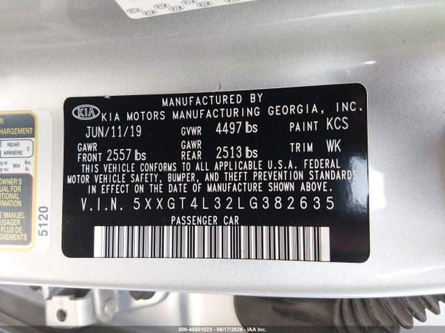 2020 KIA OPTIMA LX 9