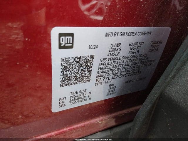 2025 CHEVROLET TRAX FWD 2RS 9