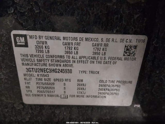 2017 GMC SIERRA 1500 SLT 9