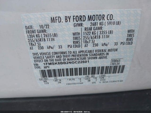 2022 FORD EXPLORER 9