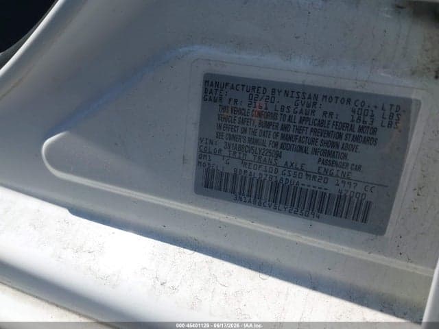 2020 NISSAN SENTRA SV XTRONIC CVT 9