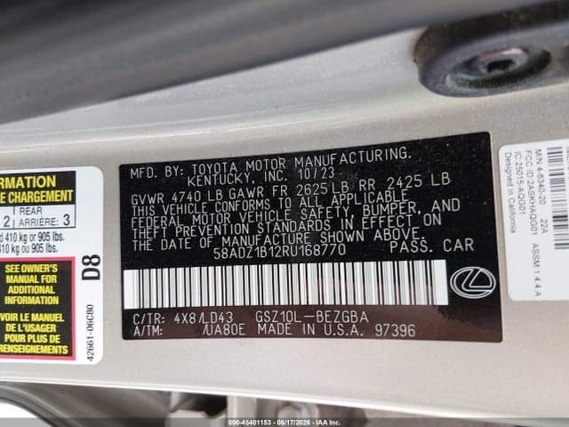 2024 LEXUS ES 350 9