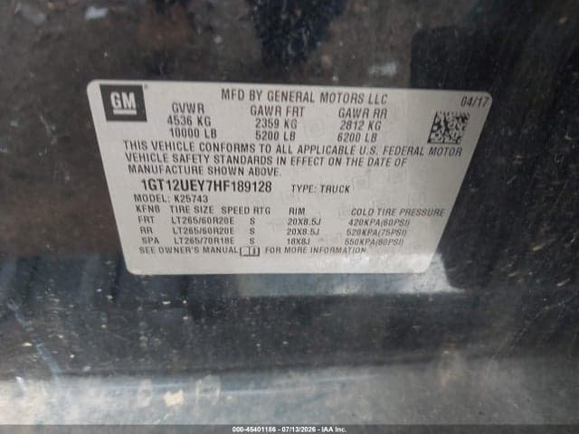 2017 GMC SIERRA 2500HD DENALI 9