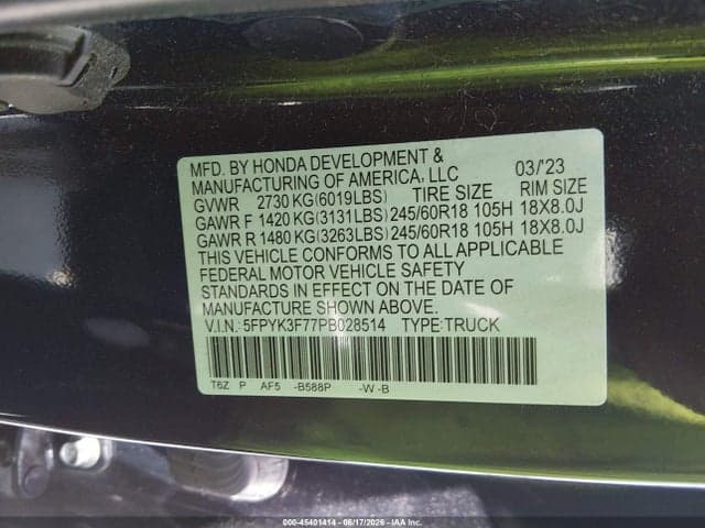 2023 HONDA RIDGELINE RTL-E 9