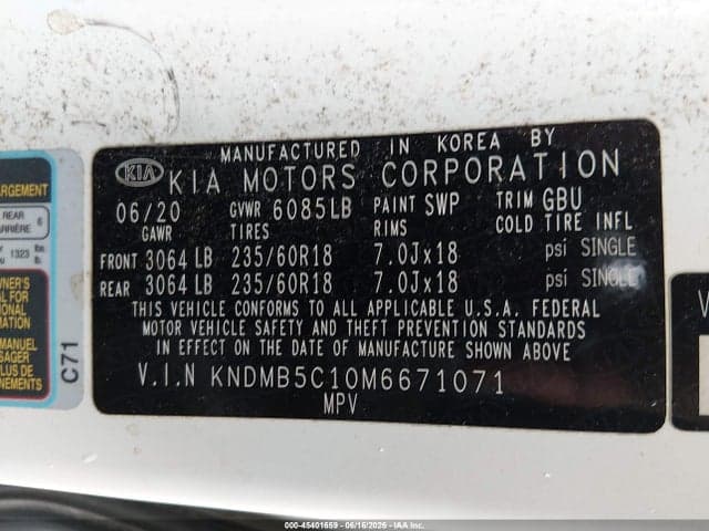 2021 KIA SEDONA EX 9
