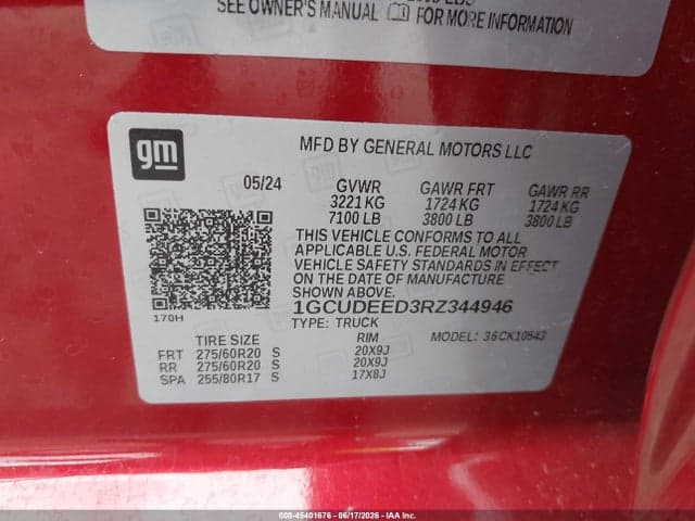 2024 CHEVROLET SILVERADO 1500 4WD SHORT BED RST 9