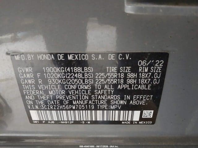 2023 HONDA HR-V AWD SPORT 9