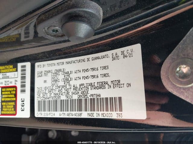 2021 TOYOTA TACOMA SR5 V6 9