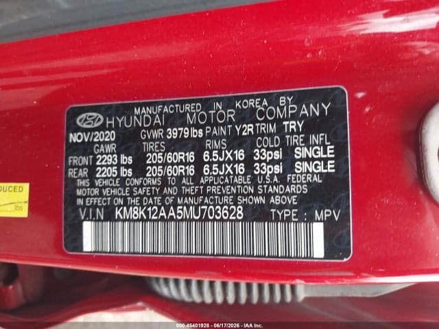 2021 HYUNDAI KONA SE 9