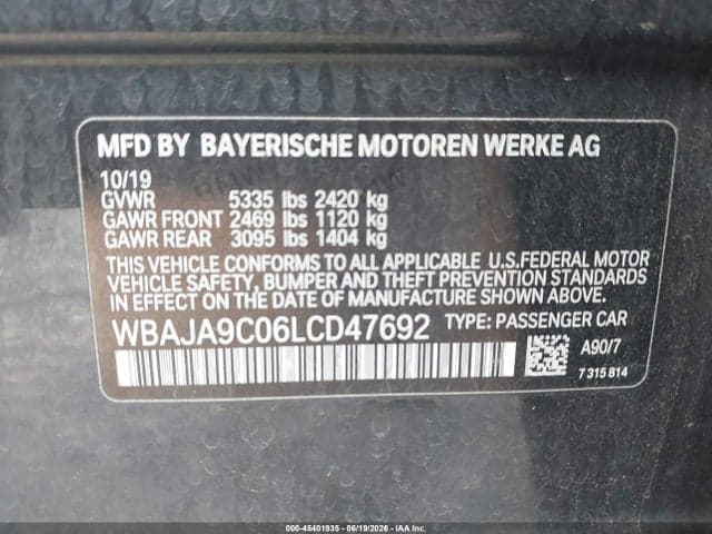 2020 BMW 530E IPERFORMANCE 9