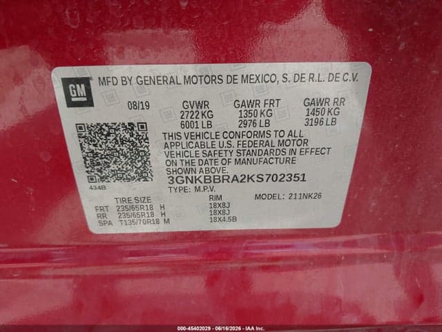 2019 CHEVROLET BLAZER 9