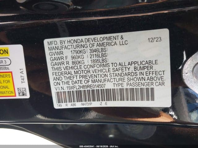 2024 HONDA CIVIC SPORT 9