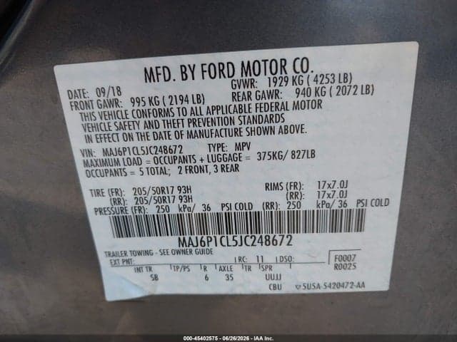 2018 FORD ECOSPORT SES 9