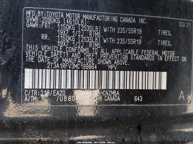2021 TOYOTA RAV4 XLE PREMIUM 9