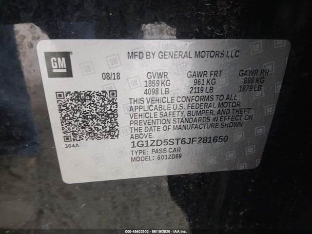 2018 CHEVROLET MALIBU LT 9
