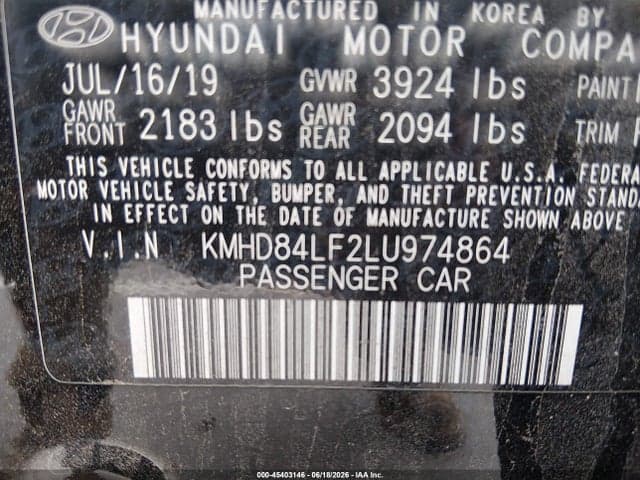 2020 HYUNDAI ELANTRA SEL 9