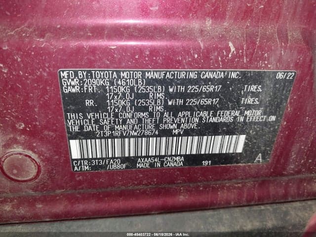 2022 TOYOTA RAV4 XLE 9