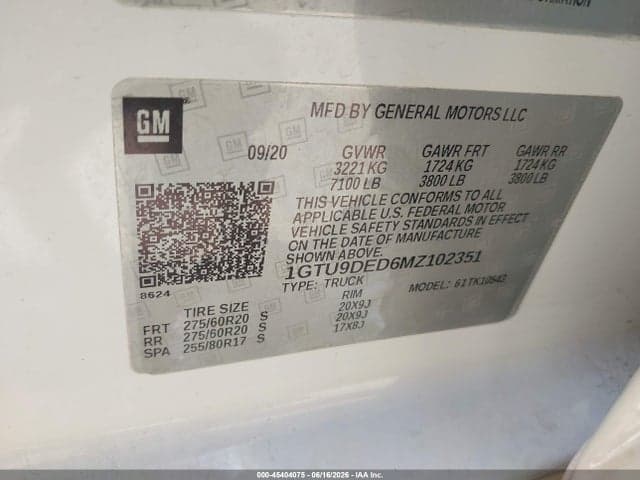 2021 GMC SIERRA 1500 4WD SHORT BOX SLT 9