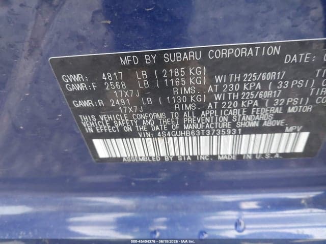 2026 SUBARU CROSSTREK 9