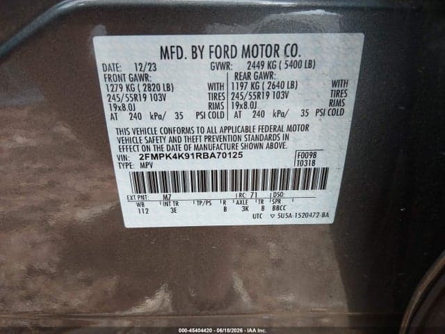 2024 FORD EDGE TITANIUM 9