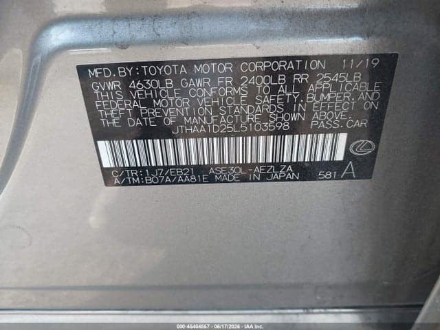2020 LEXUS IS 300 9