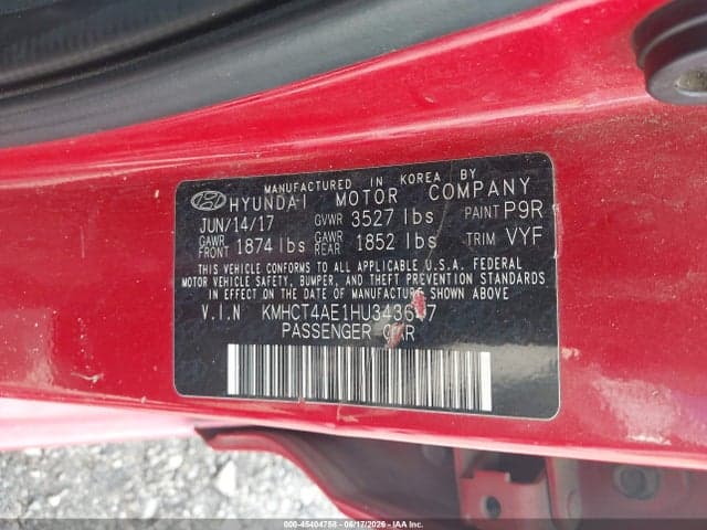 2017 HYUNDAI ACCENT VALUE EDITION 9
