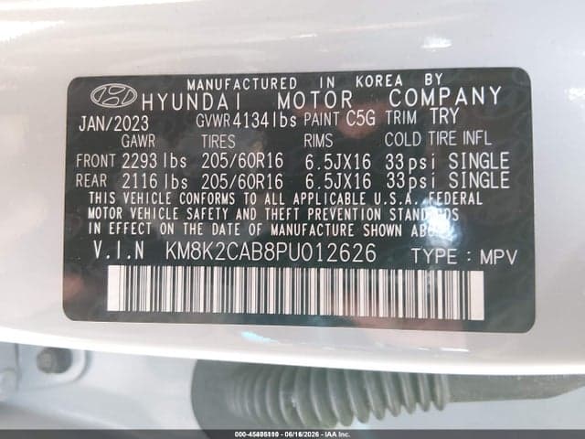 2023 HYUNDAI KONA SE 9