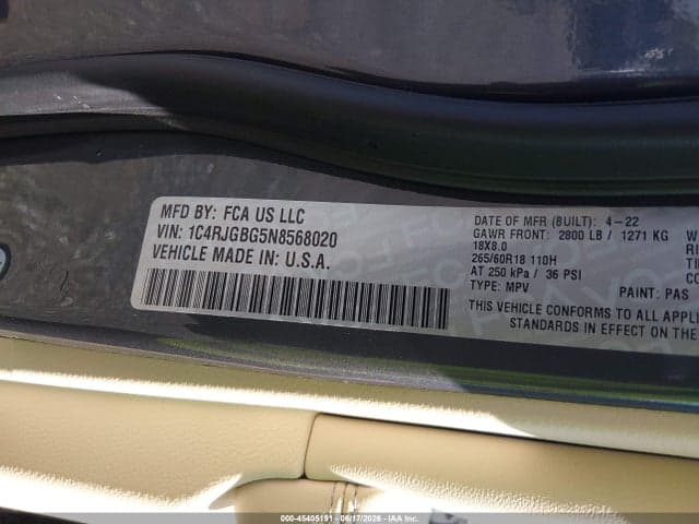 2022 JEEP GRAND CHEROKEE LIMITED 4X2 9