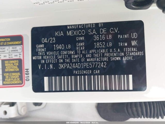 2023 KIA RIO LX 9