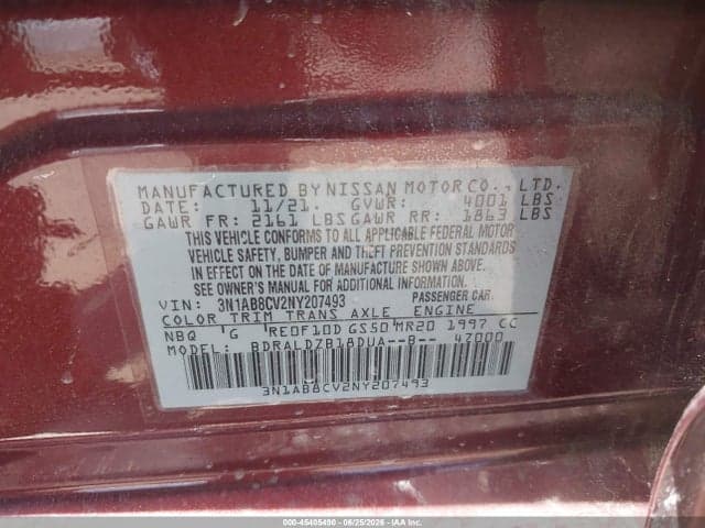 2022 NISSAN SENTRA SV XTRONIC CVT 9