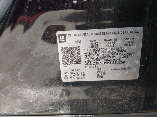 2019 CHEVROLET TRAX LS 9