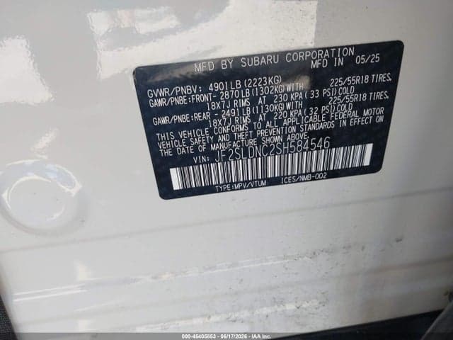 2025 SUBARU FORESTER LIMITED 9