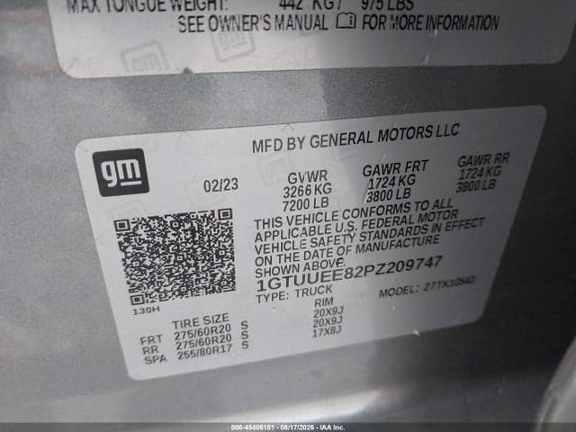 2023 GMC SIERRA 1500 4WD SHORT BOX AT4 9