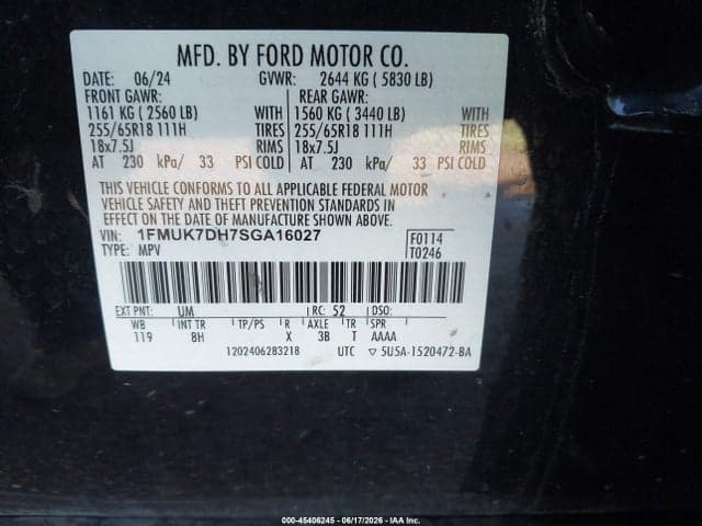 2025 FORD EXPLORER ACTIVE 9