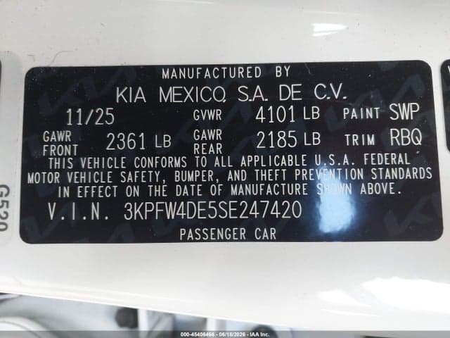 2025 KIA K4 GT LINE 9
