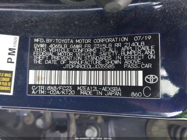 2020 TOYOTA COROLLA SE 9