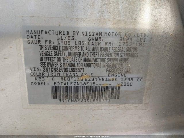 2025 NISSAN VERSA 1.6 SV 9