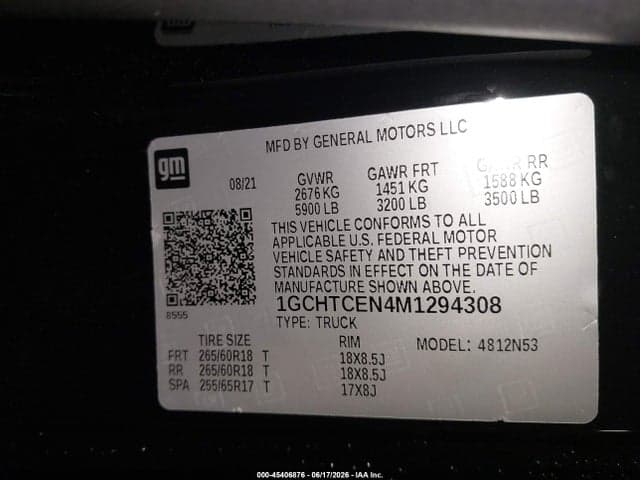 2021 CHEVROLET COLORADO 4WD LONG BOX LT 9
