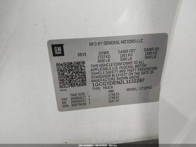 2020 CHEVROLET COLORADO 4WD SHORT BOX Z71 9