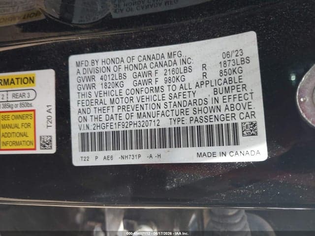 2023 HONDA CIVIC TOURING 9