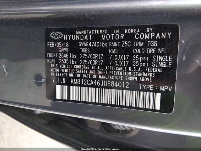 2018 HYUNDAI TUCSON SE 10