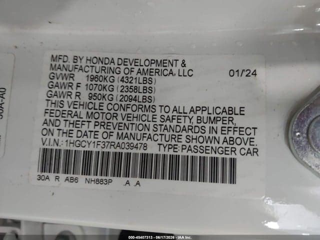 2024 HONDA ACCORD EX 9