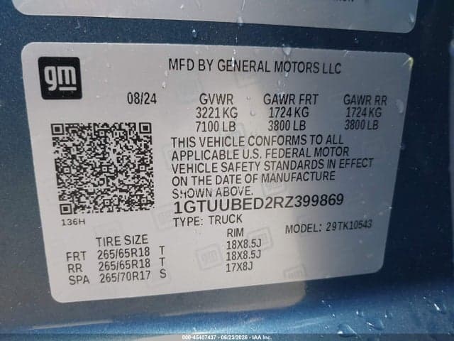 2024 GMC SIERRA 1500 4WD SHORT BOX SLE 9