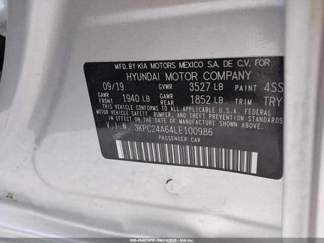 2020 HYUNDAI ACCENT SE 9