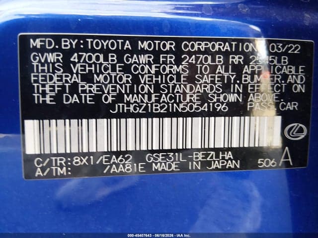 2022 LEXUS IS 350 F SPORT 9