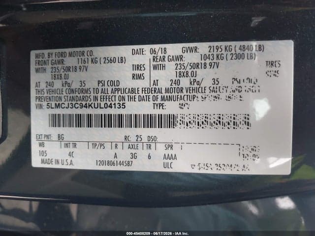 2019 LINCOLN MKC RESERVE 9