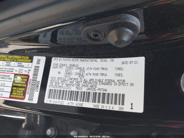 2021 TOYOTA TACOMA SR5 V6 9