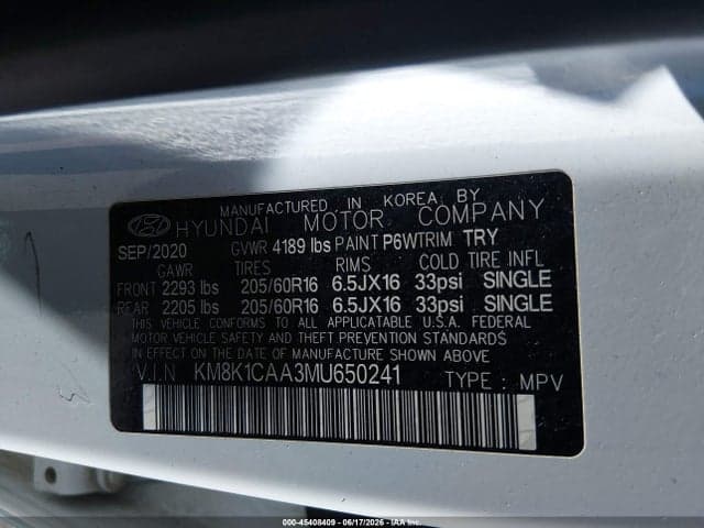 2021 HYUNDAI KONA SE 9